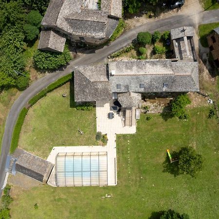 Вилла Grand Gite Piscine, L'Estrebaldie Aveyron Centres Экстерьер фото