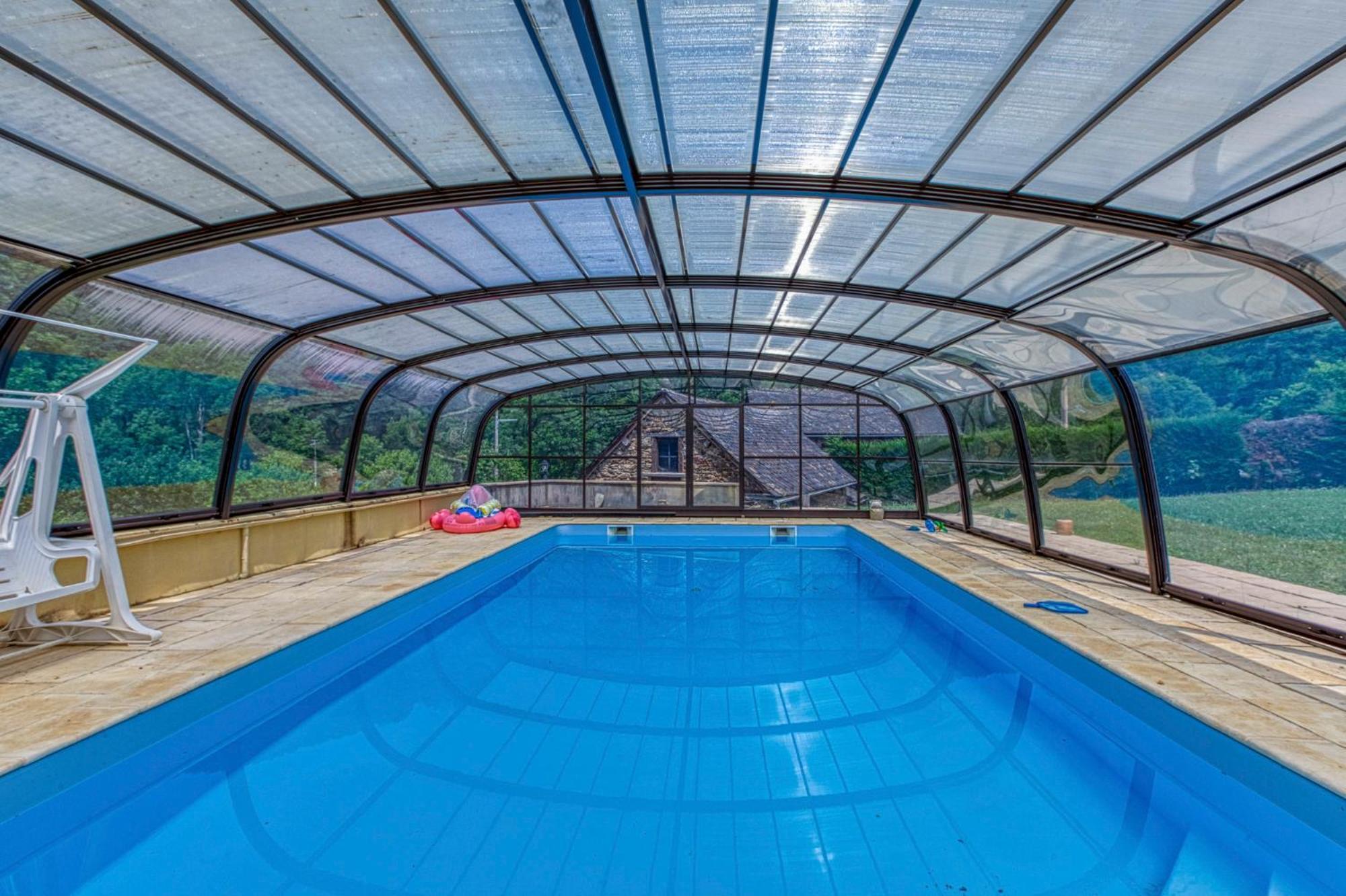 Вилла Grand Gite Piscine, L'Estrebaldie Aveyron Centres Экстерьер фото